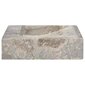 vidaXL izlietne, 58x39x10 cm, pelēks marmors cena un informācija | Izlietnes | 220.lv
