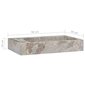 vidaXL izlietne, 58x39x10 cm, pelēks marmors cena un informācija | Izlietnes | 220.lv