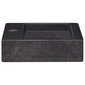 vidaXL izlietne, 38x24x6,5 cm, melns marmors cena un informācija | Izlietnes | 220.lv