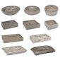 vidaXL izlietne, 38x24x6,5 cm, pelēks marmors цена и информация | Izlietnes | 220.lv