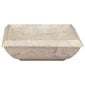 vidaXL izlietne, 50x35x10 cm, krēmkrāsas marmors цена и информация | Izlietnes | 220.lv