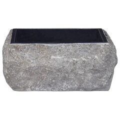 vidaXL izlietne, 30x30x13 cm, melns marmors цена и информация | Раковины | 220.lv
