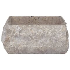 vidaXL izlietne, 30x30x13 cm, pelēks marmors цена и информация | Раковины | 220.lv