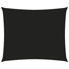 vidaXL saulessargs, taisnstūra forma, 5x6 m, melns oksforda audums cena un informācija | Saulessargi, markīzes un statīvi | 220.lv