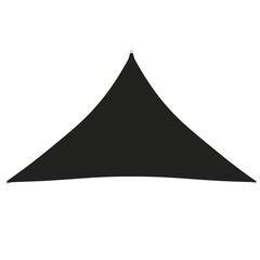 vidaXL saulessargs, 2,5x2,5x3,5 m, trijstūra, melns oksforda audums cena un informācija | Saulessargi, markīzes un statīvi | 220.lv