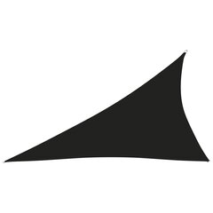 vidaXL saulessargs, 3x4x5 m, trijstūra forma, melns oksforda audums cena un informācija | Saulessargi, markīzes un statīvi | 220.lv