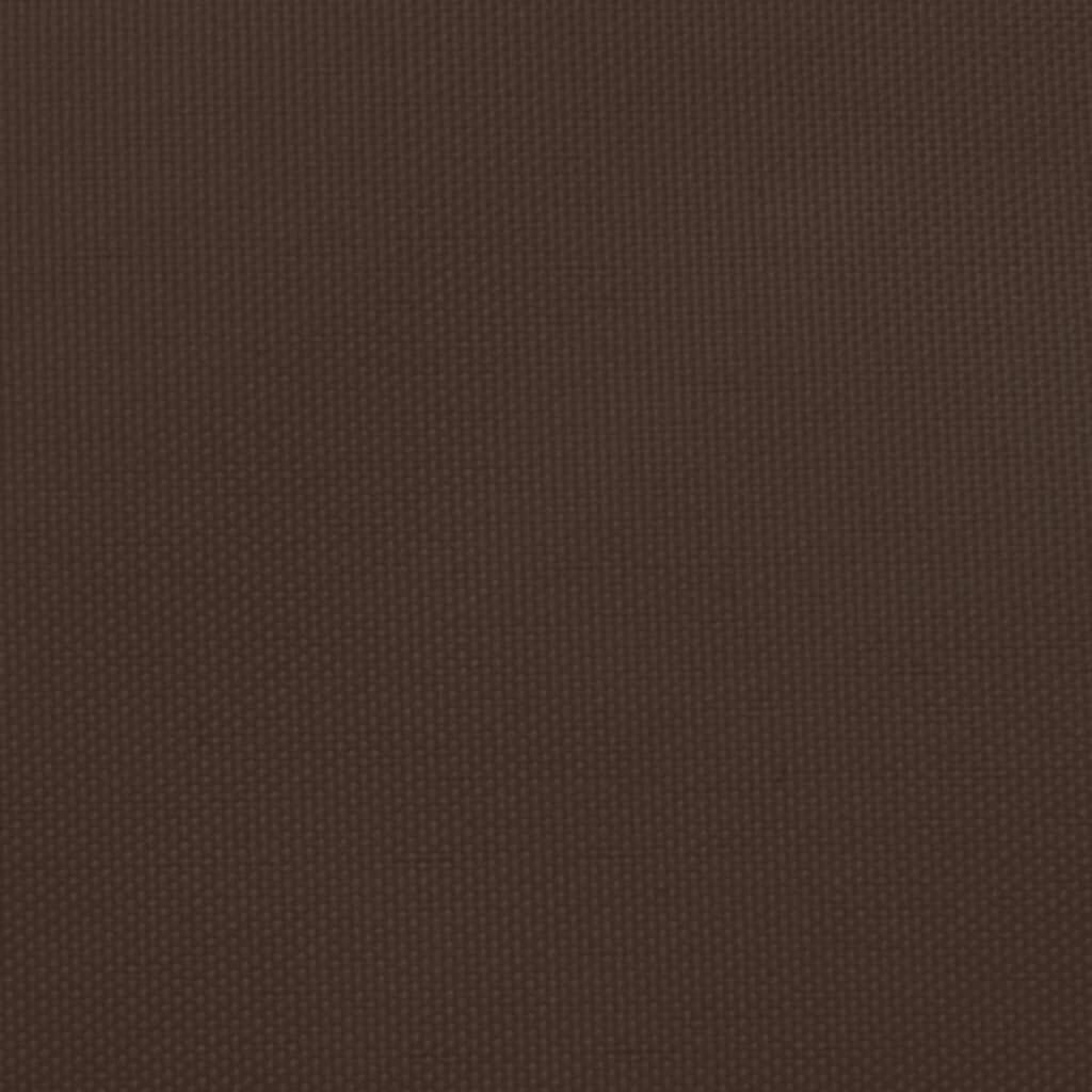 vidaXL saulessargs, 5x6x6 m, trijstūra forma, brūns oksforda audums cena un informācija | Saulessargi, markīzes un statīvi | 220.lv