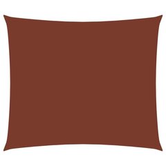 vidaXL saulessargs, taisnstūra, 3,5x4,5 m, sarkanbrūns oksforda audums cena un informācija | Saulessargi, markīzes un statīvi | 220.lv
