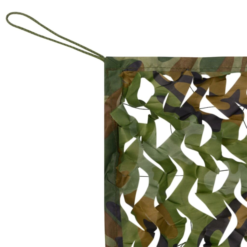 vidaXL kamuflāžas tīkls ar uzglabāšanas somu, 2x7 m, zaļš цена и информация | Medību piederumi | 220.lv