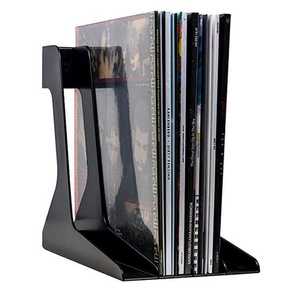 Vinila skaņuplašu paliktnis statīvs, plašu plaukts, melns / Audio Anatomy LP VINYL RECORD STAND, black цена и информация | Vinila plates, CD, DVD | 220.lv