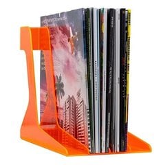 Vinila skaņuplašu paliktnis statīvs, plašu plaukts, oranžs / Audio Anatomy LP VINYL RECORD STAND, orange цена и информация | Виниловые пластинки, CD, DVD | 220.lv