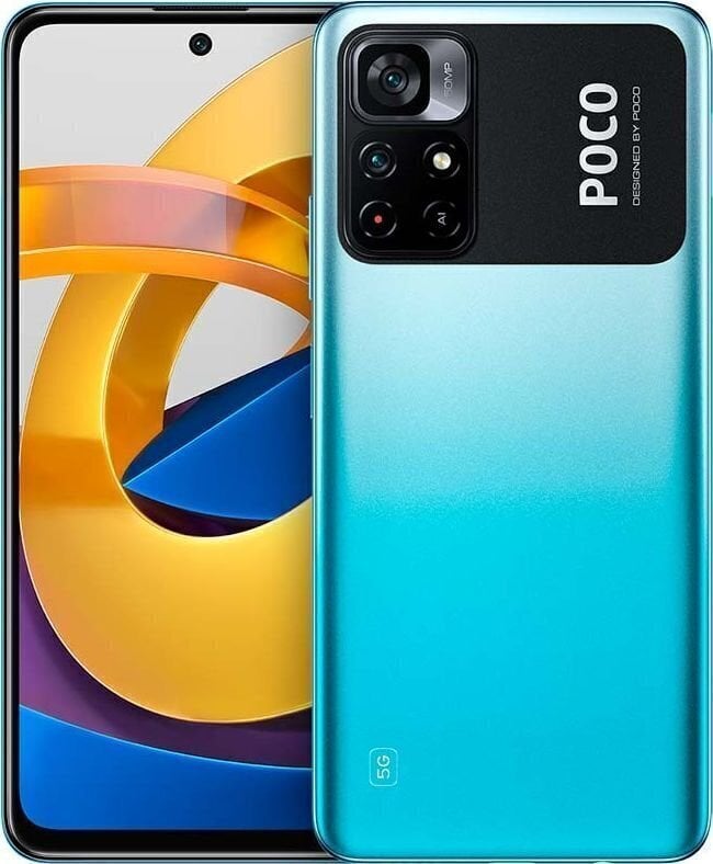 Xiaomi Poco M4 Pro 5G Dual SIM 4/64GB MZB0A2MEU Blue cena un informācija | Mobilie telefoni | 220.lv