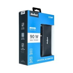 Сетевая зарядка REBEL для Notebook/Laptop 90W/18-20V, черная цена и информация | Зарядные устройства для ноутбуков | 220.lv