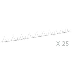 vidaXL sētas dzelkšņi, 25 gab., 1 m, tērauds cena un informācija | Žogi un piederumi | 220.lv
