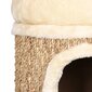 vidaXL kaķu māja ar greznu matraci, 33 cm, jūraszāles cena un informācija | Suņu gultas, spilveni, būdas | 220.lv