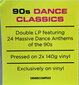 Various - 90s Dance Classics, 2LP, vinila plates, 12" vinyl record цена и информация | Vinila plates, CD, DVD | 220.lv