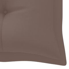 vidaXL dārza sola matracis, 180x50x7 cm, pelēkbrūns audums cena un informācija | Krēslu paliktņi | 220.lv