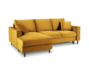 Мягкий угол Mazzini Sofas Cartadera, желтый/черный цена и информация | Угловые диваны | 220.lv