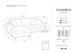 Stūra dīvāns Mazzini Sofas Cartadera, sarkans/melns cena un informācija | Stūra dīvāni | 220.lv