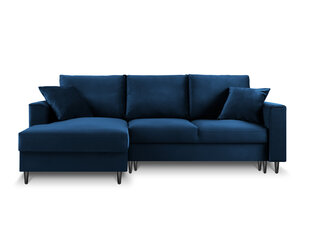 Stūra dīvāns Mazzini Sofas Cartadera, zils/melns cena un informācija | Stūra dīvāni | 220.lv