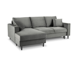 Stūra dīvāns Mazzini Sofas Cartadera, pelēks/melns цена и информация | Угловые диваны | 220.lv