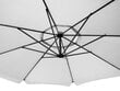 Dārza lietussargs ar pagarinājumu, 3m, gaiši pelēks cena un informācija | Saulessargi, markīzes un statīvi | 220.lv