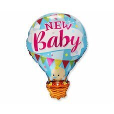 Folijas balons FX Baby in the Balloon New Baby, zils цена и информация | Шарики | 220.lv