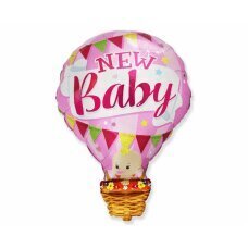 Folijas balons FX Baby in the Balloon New Baby, rozā цена и информация | Шарики | 220.lv