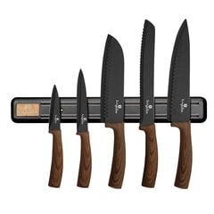 5 КУХОННЫХ ножей с магнитной полосой BERLINGER HAUS BH-2540 цена и информация | Ножи и аксессуары для них | 220.lv