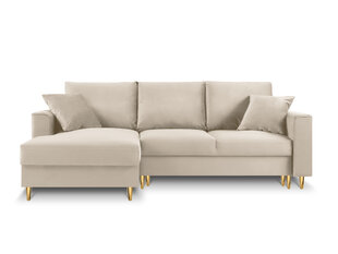 Stūra dīvāns Mazzini Sofas Cartadera, smilškrāsas cena un informācija | Stūra dīvāni | 220.lv
