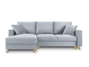 Stūra dīvāns Mazzini Sofas Cartadera, gaiši zils cena un informācija | Stūra dīvāni | 220.lv