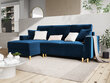 Stūra dīvāns Mazzini Sofas Cartadera, zils cena un informācija | Stūra dīvāni | 220.lv