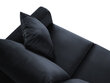 Stūra dīvāns Mazzini Sofas Cartadera, tumši zils/melns цена и информация | Stūra dīvāni | 220.lv