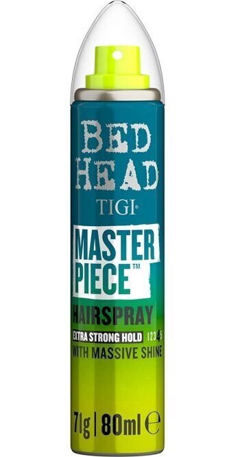 Spīdumu piešķiroša matu laka Tigi Bed Head Masterpiece Hairspray, 80ml цена и информация | Matu veidošanas līdzekļi | 220.lv