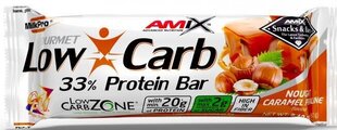 Amix Nutrition Low-Carb 33% Proteīna batoniņš 60 g - Nugas karameles pralinē cena un informācija | Vitamīni, preparāti, uztura bagātinātāji labsajūtai | 220.lv