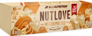 Протеиновые пралине AllNutrition Nutlove - белый шоколад и арахис, 48 г цена и информация | Функциональные продукты питания (суперфуд) | 220.lv