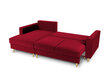 Stūra dīvāns Mazzini Sofas Cartadera, sarkans cena un informācija | Stūra dīvāni | 220.lv