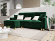 Stūra dīvāns Mazzini Sofas Cartadera, tumši zaļš cena un informācija | Stūra dīvāni | 220.lv