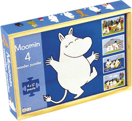 MOOMIN Пазлы Комплект 4 шт цена и информация | Пазлы | 220.lv