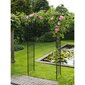 Nature dārza arka, melna, 114x66x232 cm, metāls cena un informācija | Ziedu statīvi, puķu podu turētāji | 220.lv