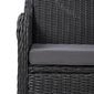 vidaXL 3-daļīgs bistro mēbeļu komplekts ar matračiem, PE rotangpalma cena un informācija | Dārza krēsli | 220.lv