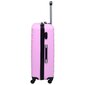 vidaXL cietais koferis, ABS, rozā cena un informācija | Koferi, ceļojumu somas | 220.lv