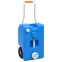 vidaXL ūdens tvertne kempingam, ar riteņiem, 25 L, zila cena un informācija | Komposta kastes un āra konteineri | 220.lv