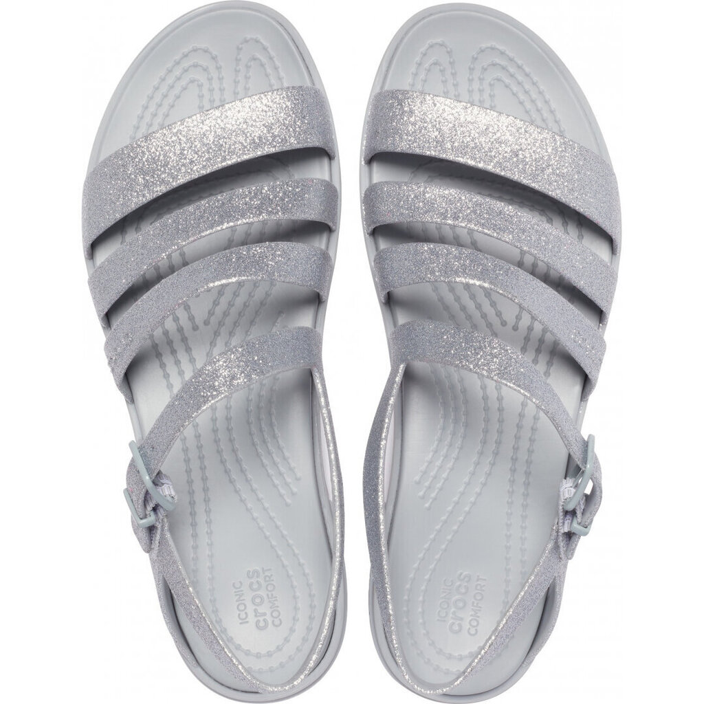 Sandales sievietēm, Crocs™ Tulum Glitter Sandal Women's 134977 цена и информация | Sieviešu sandales | 220.lv