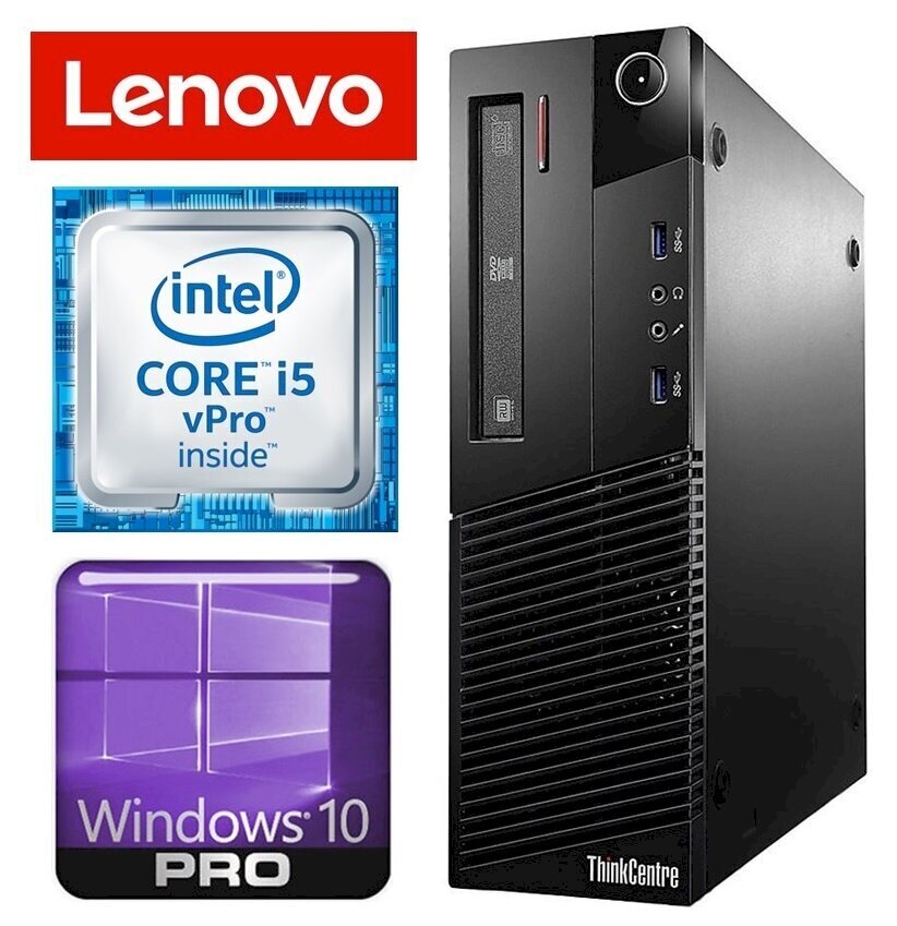 Lenovo M83 SFF i5-4460 16GB 240SSD+1TB GT1030 2GB WIN10PRO/W7P [refurbished] cena un informācija | Stacionārie datori | 220.lv