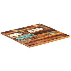 vidaXL galda virsma, kvadrāta, 60x60 cm, 25-27 mm, pārstrādāts koks цена и информация | Столешницы для кухни | 220.lv