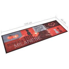 vidaXL virtuves paklājs, 45x150 cm цена и информация | Ковры | 220.lv