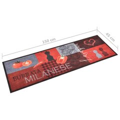 vidaXL virtuves paklājs, 45x150 cm cena un informācija | Paklāji | 220.lv