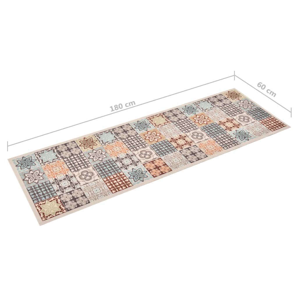 vidaXL virtuves paklājs, 60x180 cm цена и информация | Paklāji | 220.lv
