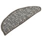vidaXL kāpņu paklāji, 15 gab., antracītpelēki, 56x20 cm cena un informācija | Paklāji | 220.lv